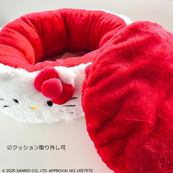 Sanrio 圓型寵物毛絨床 圖片 7