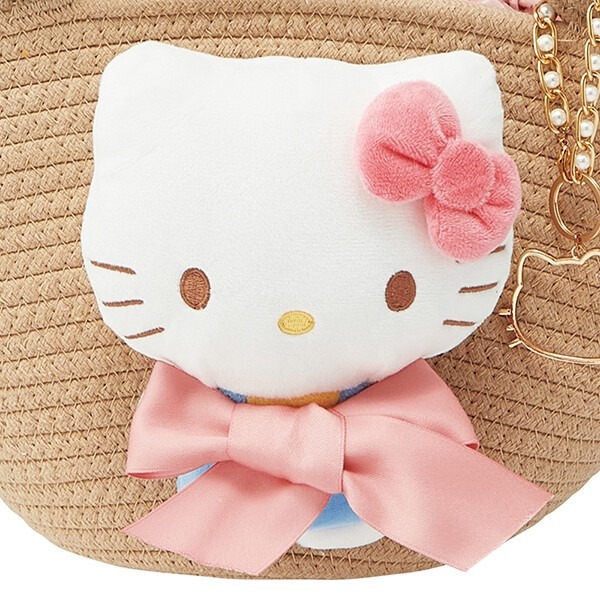 Sanrio 絨毛玩偶造型編織風手提袋 圖片 2